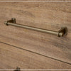 Olum 28 Inch Nightstand, 2 Drawers, Metal Handles, Solid Mango Wood, Brown By Casagear Home