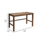 Olum 51 Inch Desk, Rectangular Top, Solid Mango Wood Frame, Towny Brown By Casagear Home