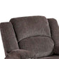 Finlo 40 Inch Power Recliner Chair, USB Port, Plush Brown Chenille Fabric By Casagear Home