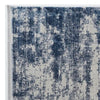 Trix 8 x 10 Large Area Rug, Abstract Bohemian, Gray and Blue Cotton Fiber By Casagear Home