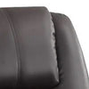 Evans 37 Inch Recliner Chair, Power Lift, 2 Cupholders, Brown Faux Leather By Casagear Home