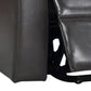 Evans 37 Inch Recliner Chair, Power Lift, Cupholders, Gray Faux Leather By Casagear Home