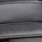 Enice 40 Inch Accent Chair with Footrest, Nailhead Trim, Dark Gray Leather By Casagear Home