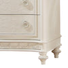 Dorie 52 Inch Tall Dresser Chest, 5 Drawers, Molded Trim, Ivory White Wood By Casagear Home