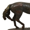 Refi 16 Inch Horse Statuette Figurine, Modern Style, Gold, Dark Brown Resin By Casagear Home