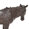 Refi 14 Inch Horse Statuette Figurine, Modern Style Sculpture, Brown Resin By Casagear Home