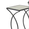 Rikki Plant Stand Table Set of 3, Curved Base, Modern Black Finished Metal By Casagear Home