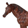 Fenny 16 Inch Standing Horse Statuette, Tabletop Figurine, Red Resin By Casagear Home