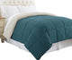 Genoa Comforter | Twin Size | Reversible Box Quilted | Blue Gray