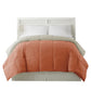 Genoa Queen Size Box Quilted Reversible Comforter The Urban Port Orange and Gray BM46046