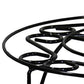 Swirl Mosaic Iron Frame Plant Stand Glossy Black By Casagear Home BM96239