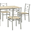 Sturdy Dining Table In A Set Of Five Silver CCA-100035