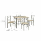 Sturdy Dining Table In A Set Of Five Silver CCA-100035