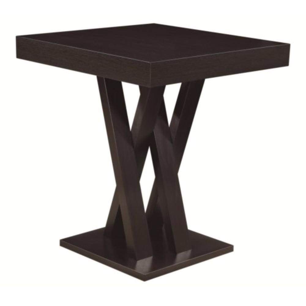 Contemporary Style Wooden Bar Table, Brown By Coaster