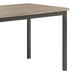 Contemporary Metal Dining Table With Wooden Top Gray & Black By Coaster CCA-100611