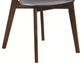 Quaint Dining Side Chair with curved Back Brown & Black Set of 2 CCA-105362
