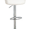 Contemporary Faux Leather Bar Stool White-Coaster CCA-120347