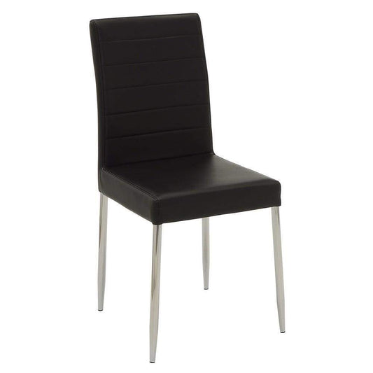 Dining Side Chair, Black, Set of 4- Coaster