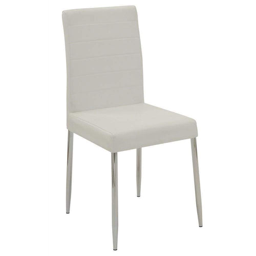 Dining Chair Set of 4 | Side Style | White Finish