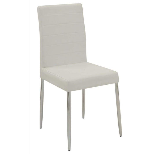 Dining Chair Set of 4 | Side Style | White Finish