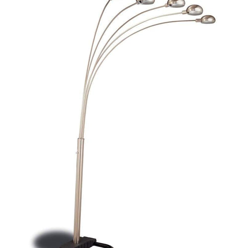 Floor Lamp | Modern Style | Chrome | Black Base