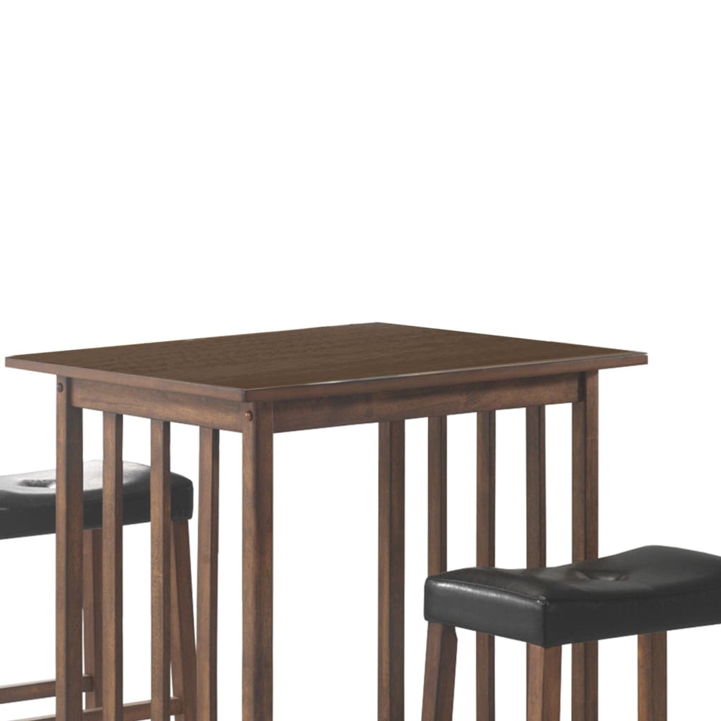 3 Piece Counter Height Set Brown By Coaster CCA-130004
