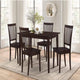 Dining Set | 5 Piece | Sophisticated Wood Style | Brown Finish