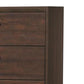 Wooden Chest with Five Drawers and Block Legs Support Dark Brown CCA-204355