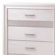 Wooden Drawer Chest with Hidden Jewelry Tray White By Casagear Home CCA-205115