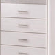 Wooden Drawer Chest with Hidden Jewelry Tray White By Casagear Home CCA-205115