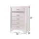 Wooden Drawer Chest with Hidden Jewelry Tray White By Casagear Home CCA-205115