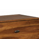 Wooden Nightstand with 2 Drawers Dark Walnut Brown CCA-205132