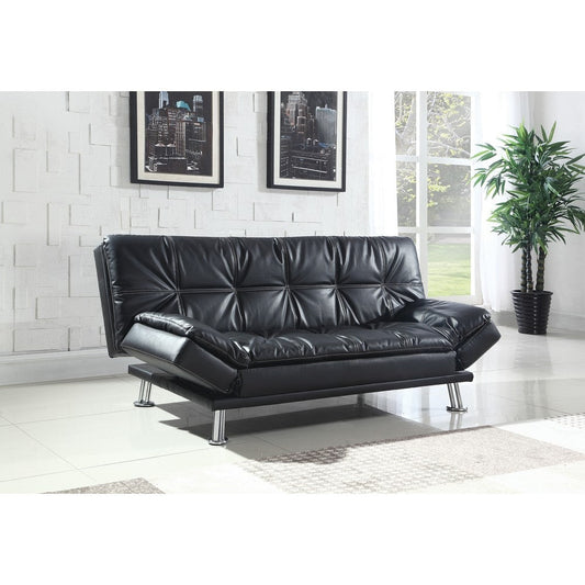 Modern Styled Comfortable Sofa Bed, Black By Casagear Home