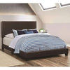 Platform Bed | Twin Size | Brown Leather Upholstery