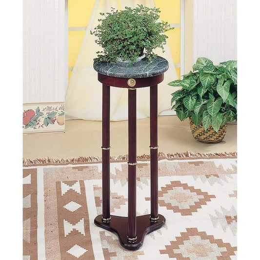 Ideally Classic Accent Table, Merlot Brown