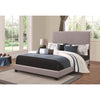 Explicitly Crisp Upholstered Cal King Bed, Gray