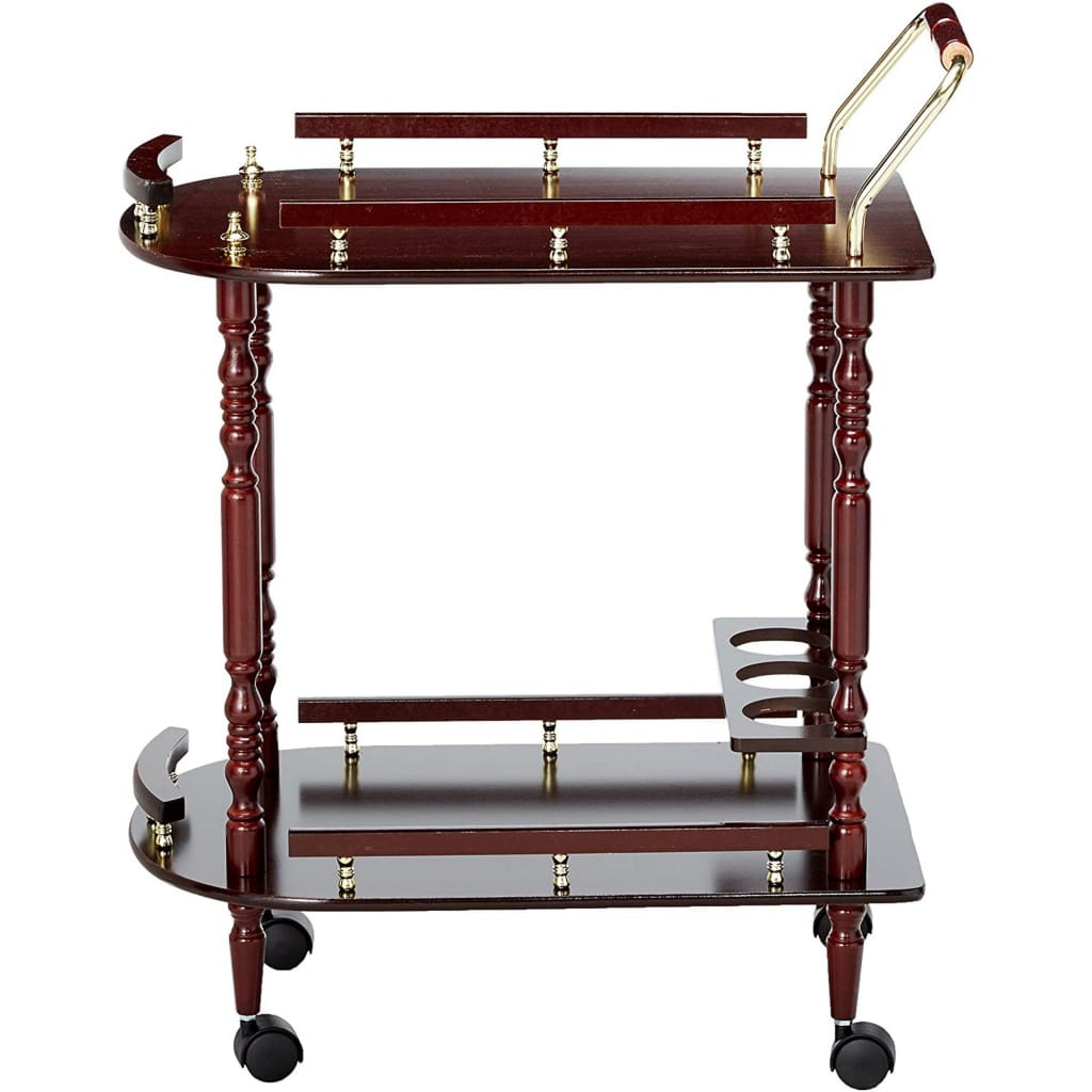 2-Tier Traditional Serving Cart Brown-Coaster CCA-3512