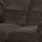 Transitional Chenille Fabric & Wood Loveseat With Cushioned Armrests Brown By Casagear Home CCA-506572