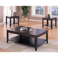 Amazingly Designed 3 Piece occasional table set, Brown