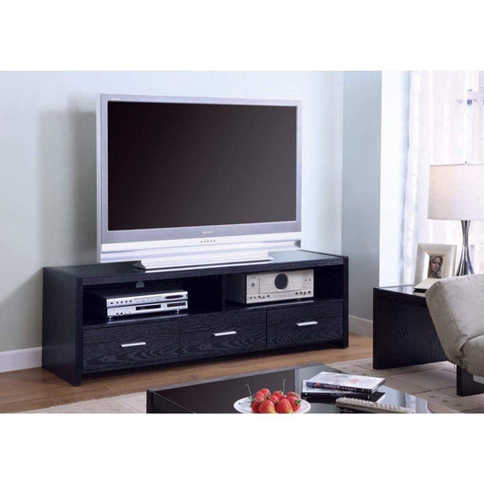 Mesmerizing black TV console With Storage