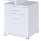 Gorgeous white Wooden desk with cabinet CCA-800110