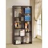 Bookcase | Asymmetrical Cube Design | Brown Finish