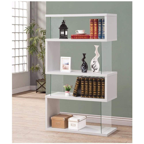 Bookcase | Glossy Wood Frame | Fantastic White Finish