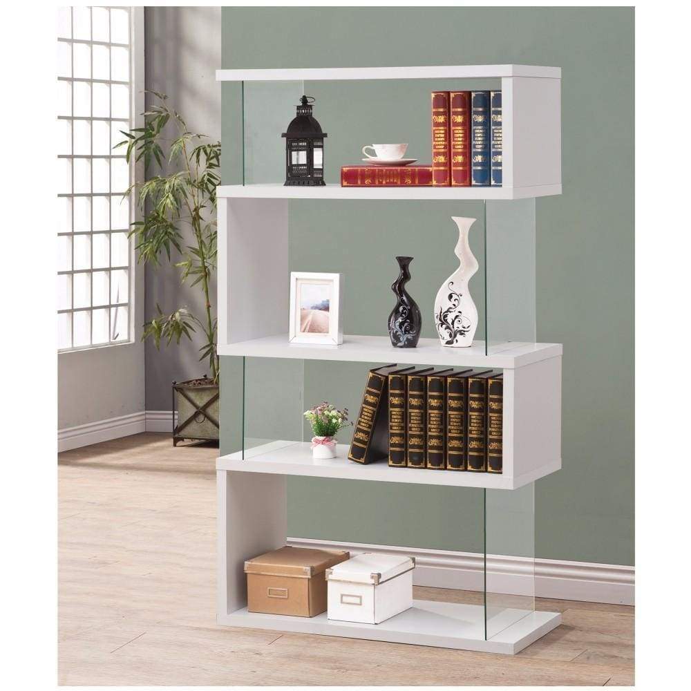 Bookcase | Glossy Wood Frame | Fantastic White Finish