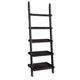 Ladder Bookcase | 5 Shelf Design | Sleek Wood | Brown