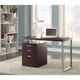 Office Desk | Contemporary Style | File Drawer | Brown