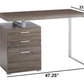 Modish Office Desk with File Drawer Gray CCA-800520