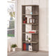 Bookcase | Semi Backless | Spacious Wood Frame | Gray