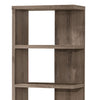 Spacious Semi-Backless Wooden Bookcase Gray CCA-800553