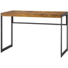 Computer Desk | 47" | Rustic Metal Frame | Antique Brown